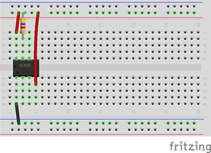 555 power and ground