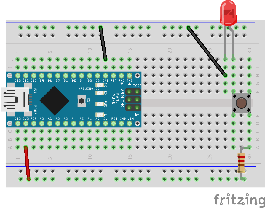 simple circuit with a Nano