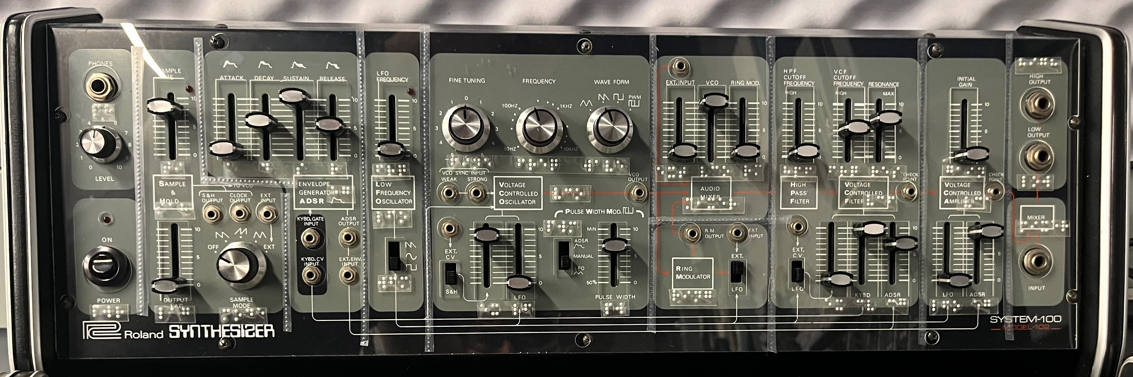 Roland 100 Series Model 102 with braille