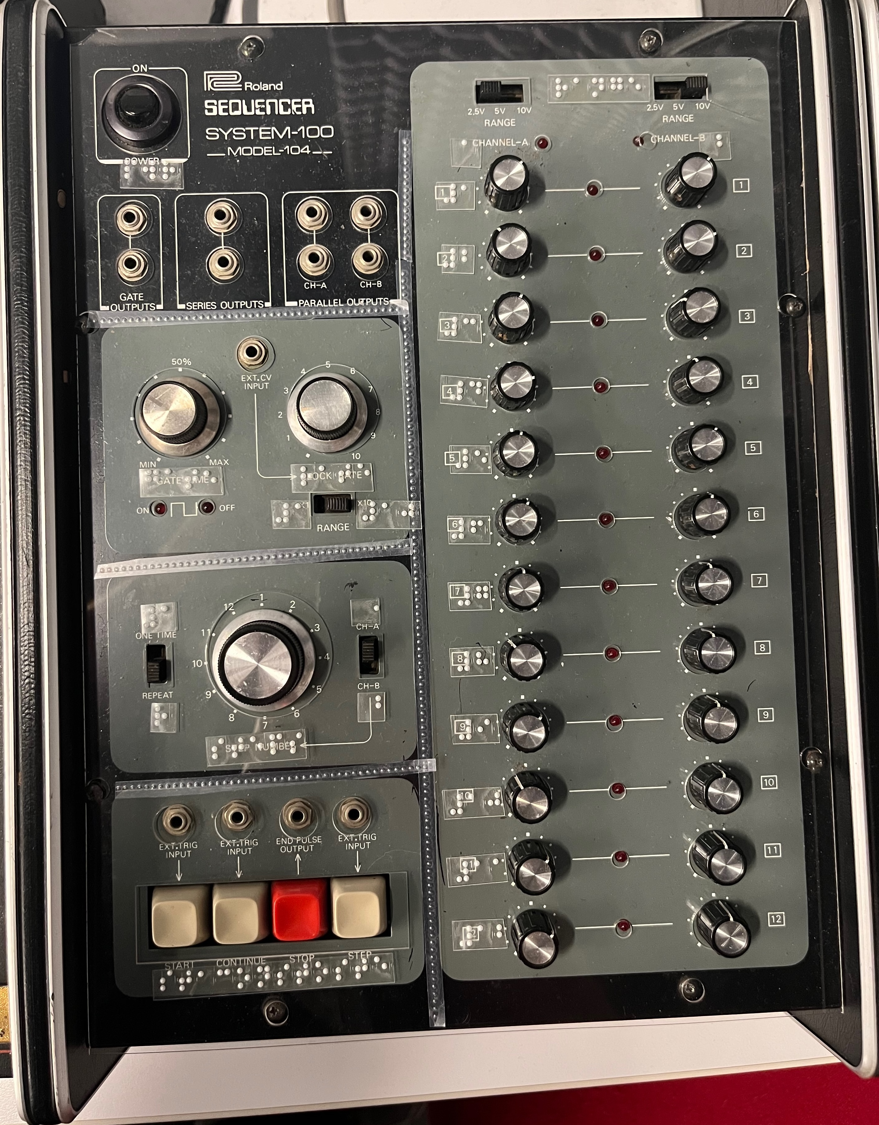 Roland 100 Series Model 104 with braille