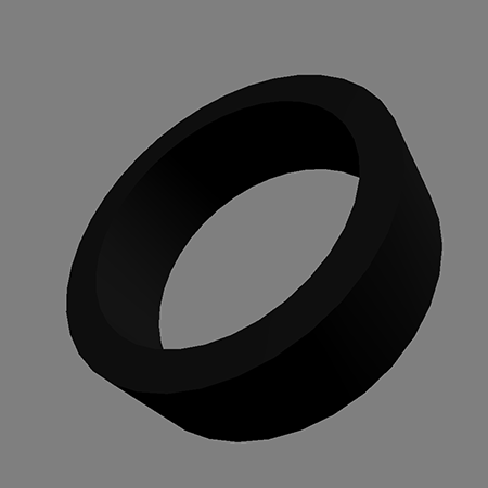 black cylinder